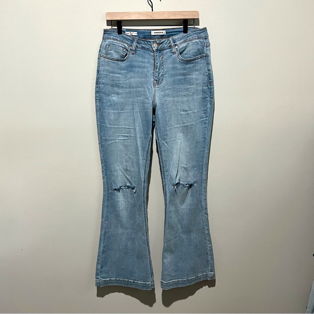 Vigoss High Rise Flare Jeans Size 28 - Picture 2 of 6